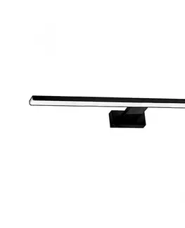 Svietidlá  LED kúpeľňové zrkadlové osvetlenie SHINE BLACK, LED/15W/230V, 80 cm, IP44, čierne ML6336