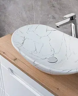 Umývadlá ArtCom Keramické umývadlo LENA MW17 | biely mat 60 cm