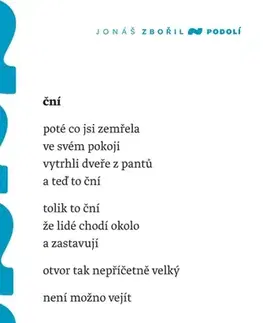 Poézia Podolí - Zbořil Jonáš
