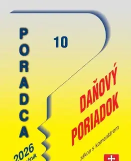 Dane, účtovníctvo Poradca 10/2026 - Daňový poriadok s komentárom