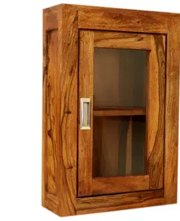 Kúpeľňový nábytok Nástenná skrinka do kúpeľne Nela 40x60x15 indický masív palisander