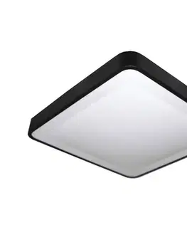 Svietidlá  LED stropné svietidlo so snímačom WILTON LED/24W/230V 4000K 33x33 cm čierna SKU047207