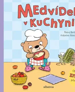 Leporelá, krabičky, puzzle knihy Medvídek v kuchyni - Petra Bartíková,Katarína Macurová
