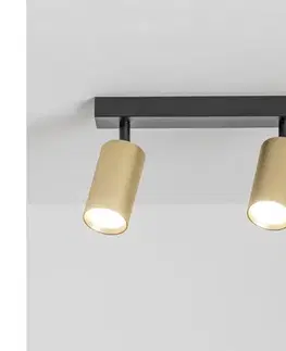 Svietidlá Brilagi - Bodové svietidlo SELE GOLDEN 2xGU10/30W/230V čierna/zlatá WO-C3-OEM