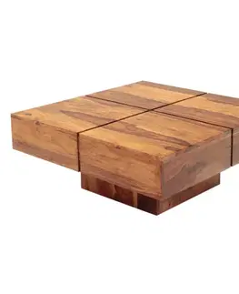 Konferenčné stolíky Konferenčný stolík Gani 85x35x85 z indického masívu palisander