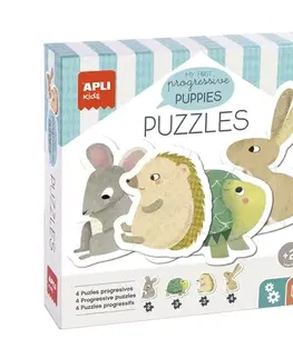 Do 49 dielikov APLI APLI Moje prvé puzzle Domáci Maznáčikovia 12 dielikov
