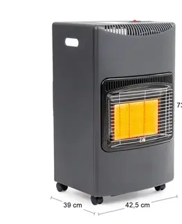 Ohrievače NABBI NB-G180B 4200 W izbový plynový ohrievač tmavosivá