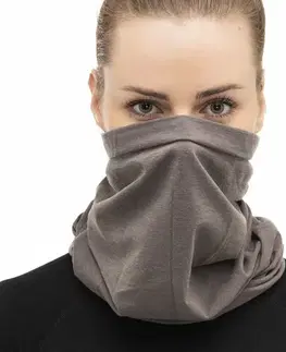 Šatky Multifunkčná šatka Brubeck Merino KM10360 Steel - S/M