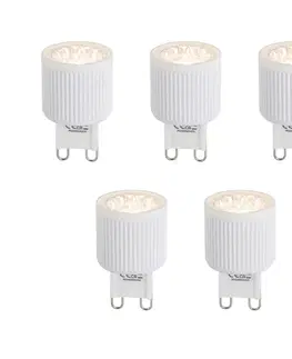 LED osvetlenie Sada 5 G9 24mm 3-stupňové stmievateľné LED žiarovky 3W 300 lm 2700K
