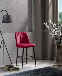 Barové stoličky Bar Stool Set (4 Pieces) Vento - Claret Red