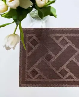 Prestieranie JAHU collections Prestieranie Deluxe 30 × 45 cm – Majda ornamenty hnedé