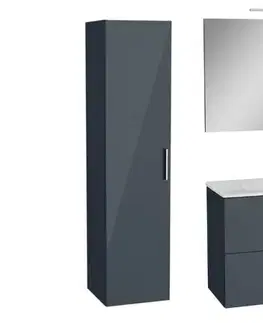 Kúpeľňový nábytok Kúpeľňová zostava s umývadlom vrátane umývadlovej batérie, vtoku a sifónu VitrA Mia antracit KSETMIA80A KSETMIA80A