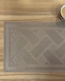 Prestieranie Podložka Deluxe pod tanier Kendrick svetlo hnedá 35x45cm TiaHome