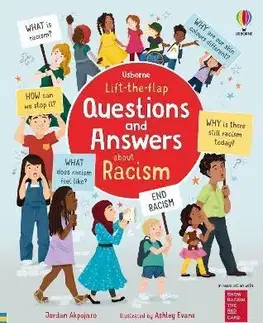 Leporelá, krabičky, puzzle knihy Lift-the-flap Questions and Answers about Racism - Jordan Akpojaro,Ashley Evans