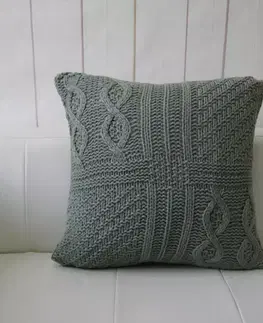 Dekoračné obliečky Obliečka na vankúš Sveter  40x40 šedá