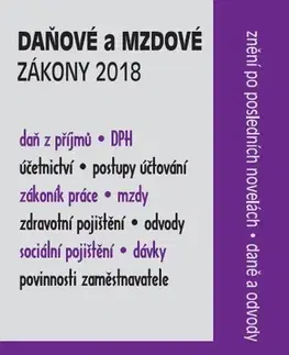 Právo ČR Daňové a mzdové zákony 2018 - CZ