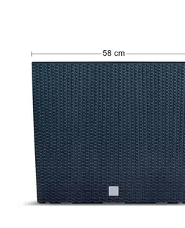 Kvetináče a truhlíky NABBI DRC600T plastový kvetináč 60 cm antracit