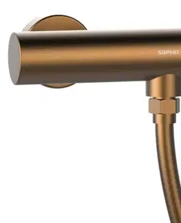 Kúpeľňové batérie SAPHO - ICONIC nástenná sprchová batéria, meď mat AF011PG