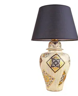 Lampy  Stolná lampa RAMZES 1xE27/40W/230V modrá/béžová 687HMY2370