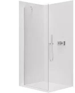 Sprchové dvere CERANO - Sprchová zástena Walk-in Onyx YL/P - 8 mm - chróm, transparentné sklo - 50x200 CER-8050BD1267