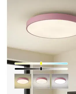 Svietidlá BRILAGI - LED stmievateľné stropné svietidlo POOL LED/60W/230V 3000–6000K 60 cm ružové + diaľkový ovládač BRI703
