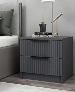 Konferenčné stolíky Nočný stolík Kale Plus Anthracite