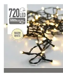Vianočné osvetlenie Kinekus Svetlo vianočné 720 LED,54 m, teplé biele, vonkajšie/vnútorné, dekorácia