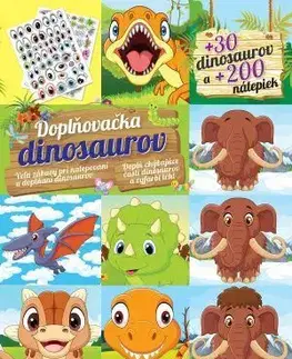 Nalepovačky, vystrihovačky, skladačky Doplňovačka dinosaurov