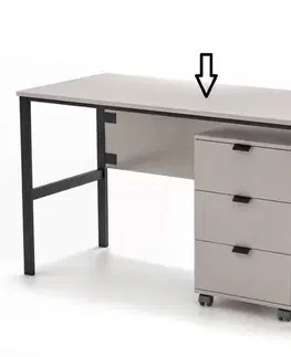 Písacie stoly CAMERON, stýlový písací stol, bézový