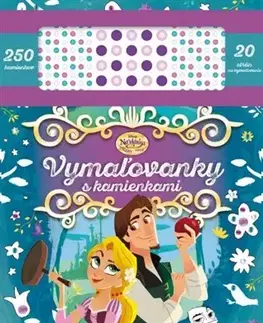Pre dievčatá Vymaľovanky s kamienkami - Na vlásku