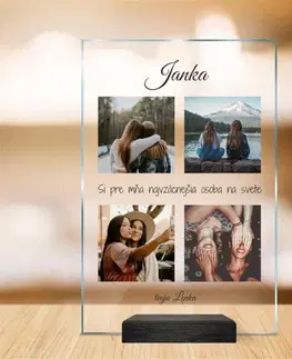 Tabuľky s venovaním (darčeky) Darček pre kamarátku - personalizovaná plaketa