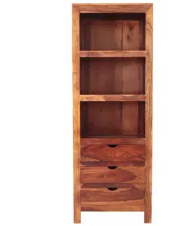 Knižnice Knižnica Amba 65x180x45 z indického masívu palisander