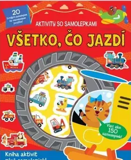 Nalepovačky, vystrihovačky, skladačky Aktivity so samolepkami: Všetko, čo jazdí