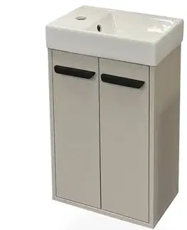 Nábytok do kúpeľne Závesná skrinka pod umývadlo Nova mini 40 kašmír