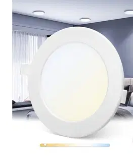 Svietidlá  B.V.  - LED Stmievateľné podhľadové svietidlo LED/6W/230V 2700-6500K biela S10304PO3
