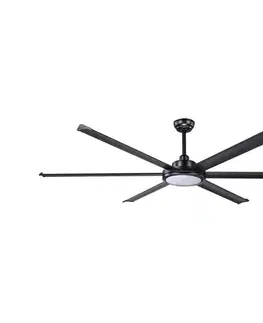 Ventilátory FARO Barcelona FARO 34203-130 - LED Stropný vent. ROTTERDAM XL LED/32W/230V čierna pr. 200 cm+DO 34203-130