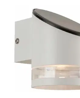 LED osvetlenie  LED Solárne nástenné svietidlo so senzorom LED/1W/3,7V IP54 3000K 1200 mAh biela 23014
