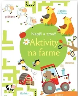 Príprava do školy, pracovné zošity Napíš a zmaž: Aktivity na farme - Kirsteen Robson,Mária Nerádová