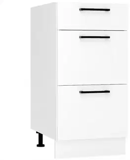 Kuchynské skrinky stojace Kuchynská skrinka Max D40s/3 biela