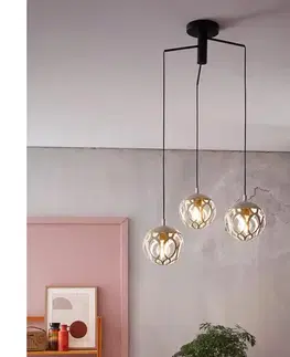 Svietidlá Eglo 99073 - Luster na lanku MIRTAZZA 3xE27/60W/230V 99073
