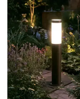 Záhradné lampy BRILAGI - LED RGBW vonkajšie svietidlo ELIA 1xE27/6,5W/230V 2700-6500K IP44 50 cm antracit BG5754+AI0818