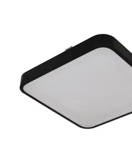 Svietidlá  Stropné svietidlo so senzorom WILTON 2xE27/60W/230V 33x33 cm čierne SKU046775