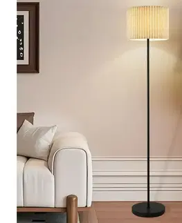 Lampy BRILAGI - Stojacia lampa NORDIC WAVE 1xE27/15W/230V ľan/čierna BRI393