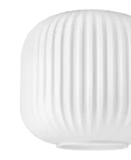 Lampy  Náhradné sklo k lustru HARMA E27 18x20 cm biela KLOSZ 257/258/B