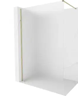 Sprchové dvere MEXEN/S - Kyoto-X Sprchová zástena WALK-IN 60 x 200, dekor 10 mm, zlato 800-060-101-50-30-X