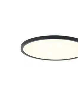Svietidlá Rabalux 75084 - Kúpeľňové stropné LED svietidlo LAUTREC 24 W/230 V Ø 40 cm IP44 čierna 75084