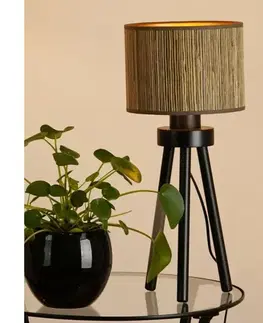 Lampy BRILAGI - Stolná lampa BOSTON ROLLER 1xE27/15W/230V hnedá/zlatá 609135