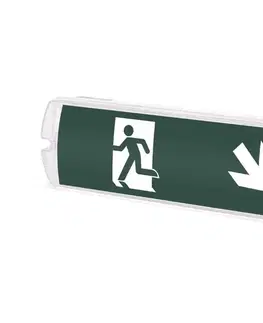 Svietidlá  B.V.  - LED Núdzové svietidlo EMERGENCY EXIT LED/4W/230V IP65 6500K 600mAh B10502Z0P