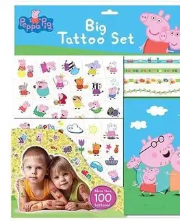 Pre deti a mládež - ostatné Veľký set s tetovaním Prasiatko Peppa