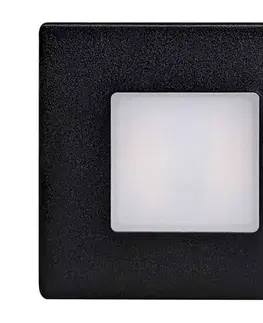 Svietidlá Greenlux LED vonkajšie schodiskové svietidlo LED/1,7W/230V 3000/4000/6000K IP54 čierna 